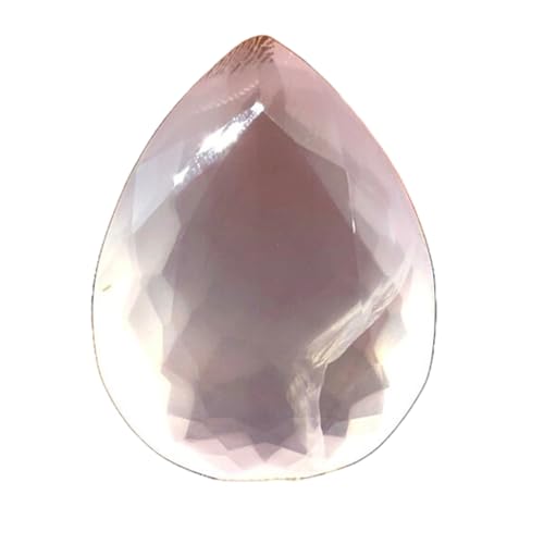 Quartz rose naturel poire 25x19mm pour création de bijoux DIY et pendentif fait main
