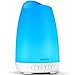 Victsing Mini Humidificador Aromaterapia,150 ML Difusor de Aceites Esenciales de Vapor Frío, 7-Color LED, Hogar, Oficina,Bebé,Dormitorio,Etc, Blanco, 150Ml, 150 milliliters