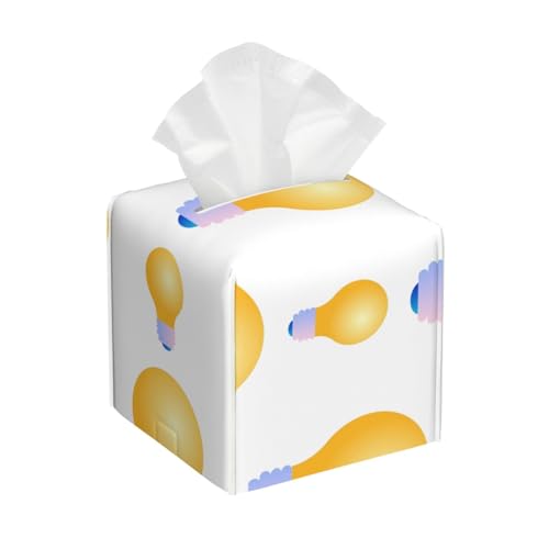 Bombillas Doradas,Dispensador de pañuelos, Funda para Caja de pañuelos, dispensador de pañuelos