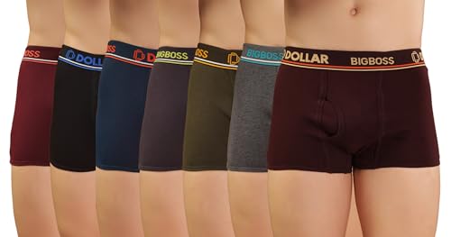 Image of Dollar Bigboss Men's Cotton Blend Modern Regular Solid Trunk