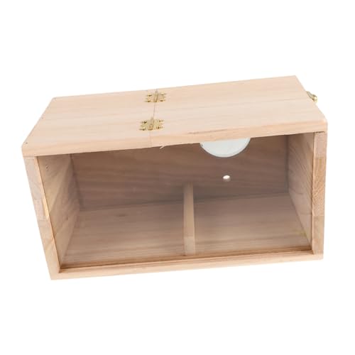 Healifty 鳥 ハウス 鳥 ケージ 小型 インコ 巣 オウム 巣 セキセイインコ 巣箱 インコ 鳥 ケージ7インコ7ケージ7透明 巣 インコ用7インコ7巣 用7ケージ7ベージュ 木製