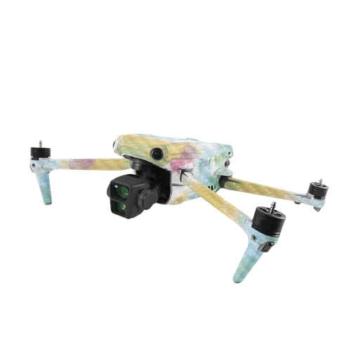 Image of MightySkins Carbon Fiber Skin Compatible with DJI Air 3 - Watercolor White | Protective, Durable Textured Carbon Fiber Finish | Easy to Apply