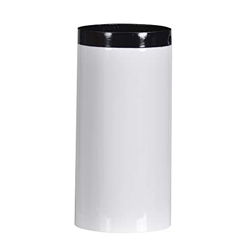FIREFIX W120/ 2 Email Ofenrohr weiß, Länge 250 mm, ø 120 mm- Ofenrohre aus Stahlblech, 0, 6 mm stark, lässt sich mit anderen Elemente verbinden, Längen lasergeschweißt