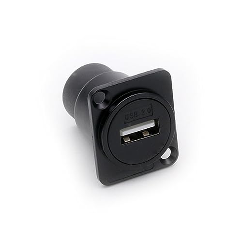 Adaptador USB 3.0 de panel con doble toma hembra y chasis metálico para datos estables 4