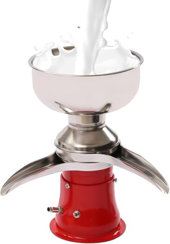 Separador eléctrico de leche, máquina separadora de crema y mantequilla de 50 l/h para leche fresca de cabra y vaca, convierte leche entera cruda en leche descremada