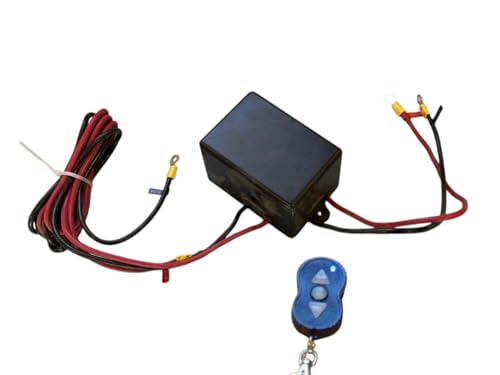 Fits Badland Winch Solenoid Control Box + Wireless Remote Replacement for 2500 lb ATV/UTV Winch (HFT Model 61840)