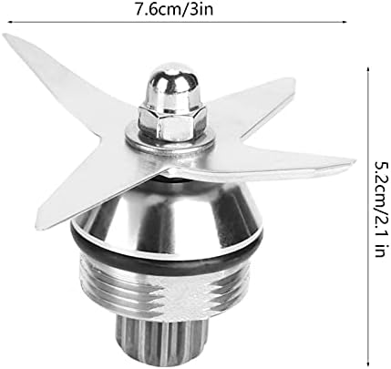 Blender Blade, Stainless Steel Blender Replacement Parts Blender Blade Assembly Fit for Vitamix 1195 58625 15504 58805 15652 15643 Container