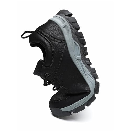 Image of Men's Lace Up Casual Fashion Non-Slip Microfiber Leather Shoes