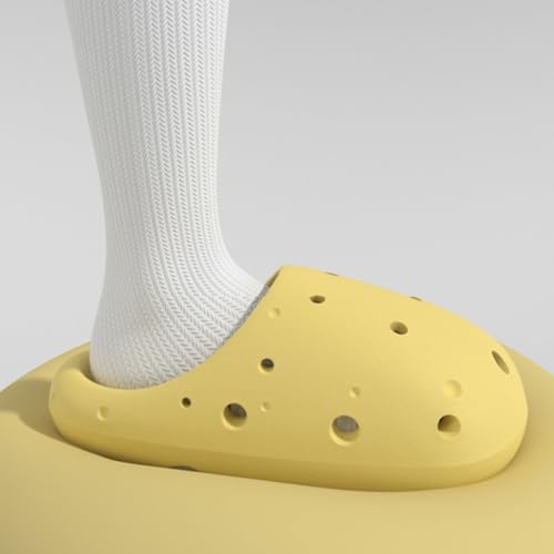 Kawaii Soft Cheese Platform Slippers for Women Non-Slip Holey Sandals Cute Indoor Outdoor Comfort Shoes Bathroom Used3