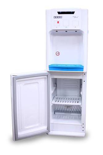 Image of Usha Aquagenie Cooling Cabinet Water Dispenser for 20 Litre Bottle with Refrigerator Hot and Cold Automatic, White