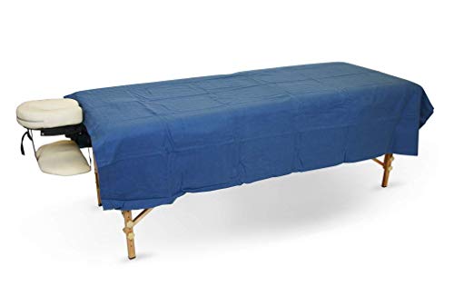 SPA Massage Table Flannel Sheets 3 Pieces Set 100% Cotton (Royal Blue)