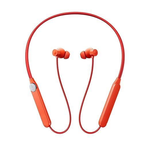 Image of Neckband Pro Max Bluetooth in-Ear Headphones Compatible with CMF by Nothing Pro (Orange) -50Db Active Noise Cancelling Earbuds with 5 Hd Mics,Ip55 Bt5.3 37Hrs Devic Connection-AS6532