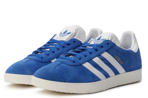 Image of adidas Men's Gazelle Indoor Sneaker, Blue /Cloud White /Core White, Size 9.5