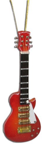 Miniature Red Sunburst Les Paul Electric Guitar Christmas Ornament 4