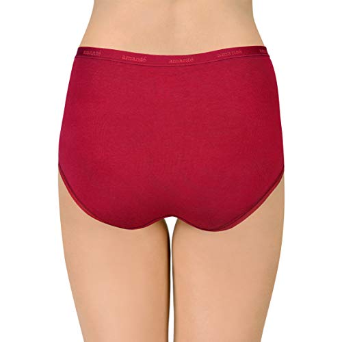 Image of Amante Solid Cotton Full Brief Panty Pack(Pack of 3)