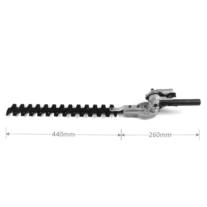 Cabezal de cortasetos de poste alto de 26 mm/28 mm, 7/9 estriado de 5 m, accesorio de cortador de cepillo cuadrado para herramientas de jardín, piezas de repuesto para un cuidado eficiente del césped