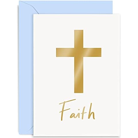 Old English Co. Gold Foil Faith Card for Easter Cover