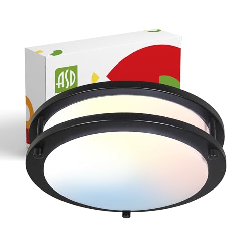 ASD LED 10" Round Flush Mount Lighting, Close to Ceiling