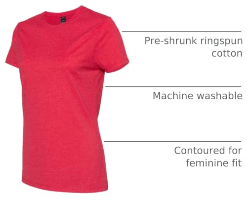 Image of Hanes Women's Perfect-T Crewneck T-Shirt, Lightweight Cotton Short Sleeve Tee for Women