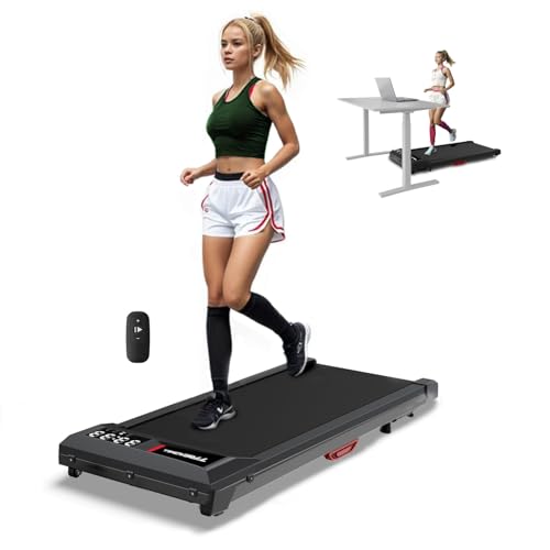 Portable Walking Treadmill for Home & Office,0.6-3.8MPH Speed, 2.5HP Under Desk Treadmill with Remote Control, Compact Design, LED Display, 300 lbs Max Weight Capacity