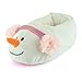 Thingimijigs - Pantofole in peluche 3D, motivo: pupazzo di neve, Bianco (bianco), 35/36 EU