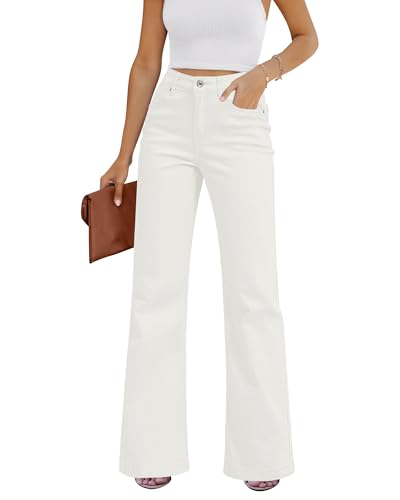 White Flare Pants
