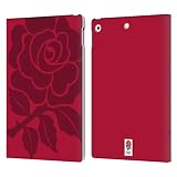 Head Case Designs Officially Licensed England Rugby Union Mono Rose 2016/17 The Rose Leather Wallet Case Compatible with Apple iPad 10.2 2019/2020/2021