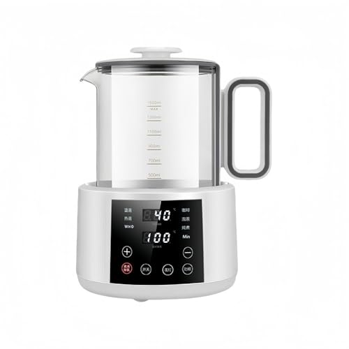Guyyelt 調乳ポット 電気ケトル 大容量 1500ML 温度調節 ミルクジャグ 電気ポット LCDディスプレイ付き 24時間保温 空焚き防止機能と停電防止機能付き ナイトライト付き 30秒でインテリジェントに調乳 多機能ミルクコンディショニング装置は