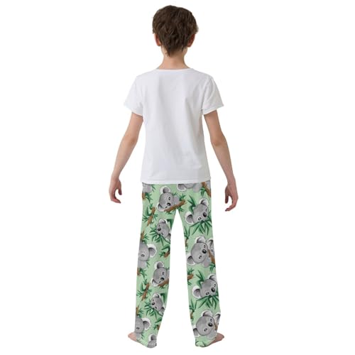 Lovely Koalas Boys Long Pants Soft Trousers Elastic Waist Kids Lounge Bottoms with Pockets S-XL3