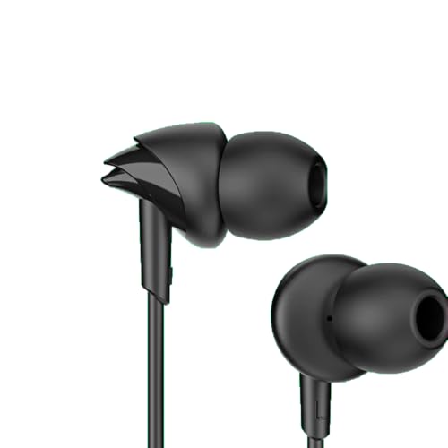 Image of boAt BassHeads 212L Wired in-Ear Earphones with 10mm Drivers, Deep Bass, in-Line Mic, 3.5mm L-Shaped Jack, 120cm Durable Cable, Comfortable ABS Eartips, Universal Compatibility (Active Black)