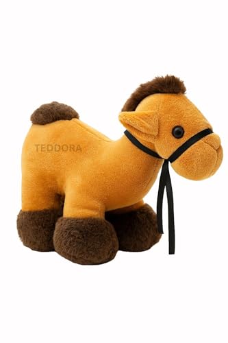 Image of Camel Soft Toy for Girls Boys Kids, Brown, Desert Animal Stuffed Baby Teddy Gift Birthday, 23 cm