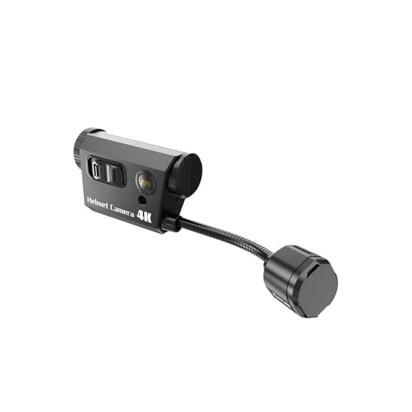 RunCam Helmet Camera,4K Helmet Flexible WiFi Bendable Action Camera with 6 Hours Recording with App Control for Airsoft Riding Cycling Climbing Outdoor Sports and 32GB SD Card HELMETCAM4K