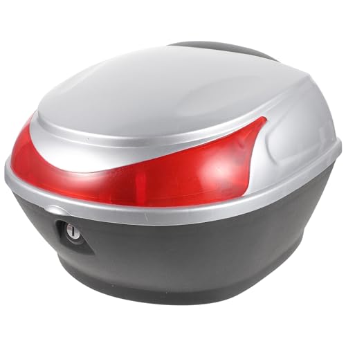 VICASKY Motorcycle Top Case, Tour Tail Box Scooter Trunk Luggage Case for Helmet Storage, Lockable Waterproof Carrier, Easy Installation