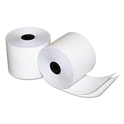 Quality Park Two-Ply Calculator and POS/Cash Register Rolls, 2.25 Inches x 90 Feet, White, Pack of 12 (15607)