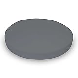 Round Bed Fitted Sheet - 100% Cotton 800 Thread Count 1 Piece Fitted Sheet - Round Bed Sheet, Easy Fit with 15 Inch Deep Pocket, Queen 88' Diameter, Dark Grey