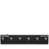 Sturdy 6-switch accessory foot pedal for TC HELICON vocal/guitar processors gives you expanded remote control of FX Footswitches come with preprogrammed settings or can be customized to a multitude of different functions to best fit your personal per...