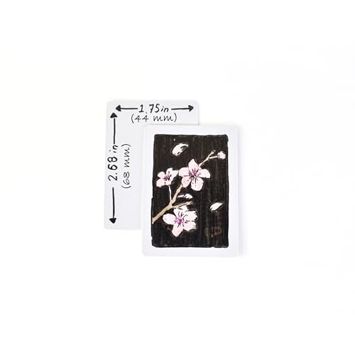 Naipes mini en blanco matte 2.68 x 1.75 in 200 cartas miniatura 2