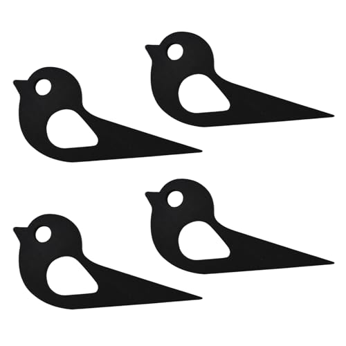 4 Arrêts de Porte, Cale-Porte, Butoir de Fenêtre, Butoir de Porte en Bois pour Oiseaux, Décoration Intérieure, Artisanat en Bois