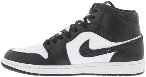 Nike Tênis masculino Air Jordan 1 Mid Se, Off Noir/Preto Branco