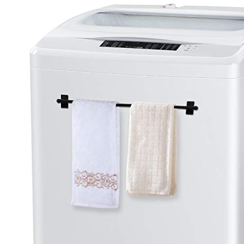 Turquoize TQMAGROD2-01-1628-BLACK 2 Pack Magnetic Curtain Rods For Metal Doors 1/2 Inch Multi-Use Versatile Adjustable Appliance Magnetic Rod Extends From 16 Inch To 28 Inch Magnetic Cafe Curtain Rod, Black thumb #5