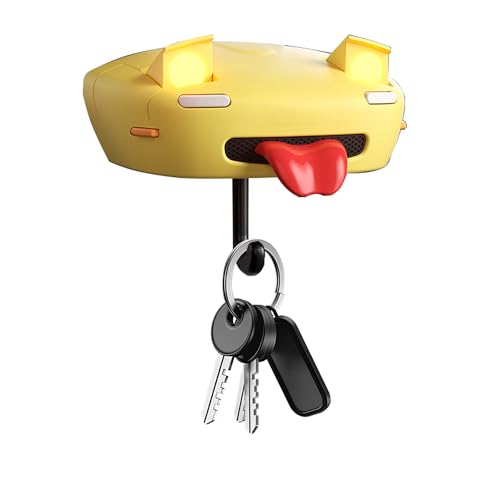 Image of Initial D AE86 & Mazd@ MX5 Miata Retro Car Wall Key Holder - LED Pop-Up Headlight, Auto-Off Light, Car Enthusiast Organizer for Home & Garage (MX5-Yellow【with Lights】)