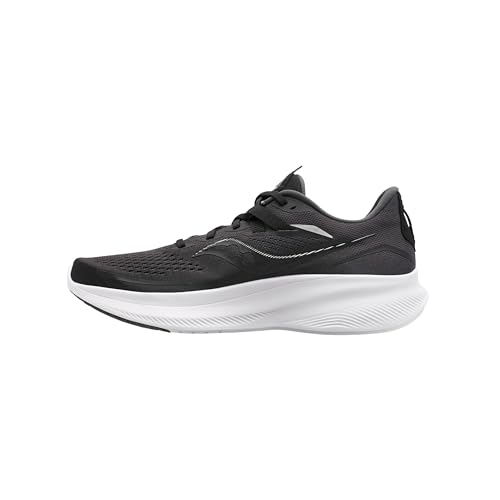 Saucony Ride 15, Zapatillas para Correr Mujer, Black/White, 38 EU