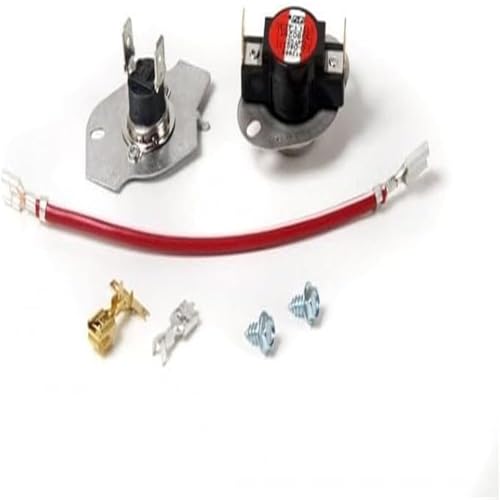 For Thermal Fuse - Thermostat Kit for Amana NED4500VQ0 NED4705EW0 NED4700YQ1 (fantparts#092508440)