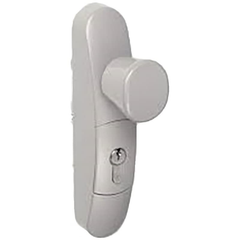 JPM Ensemble extérieur anti-panique Bouton rotatif 1/2 profilé européen Blanc
