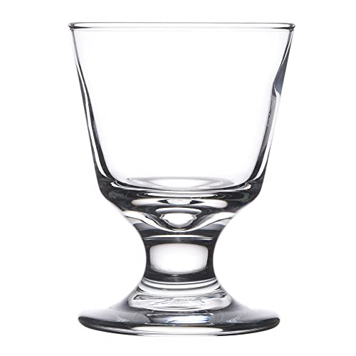 Libbey 3746 Embassy 5.5 Oz Footed Rocks Glass, Set Of 6 W/ Hhs Party Picks #TOP30