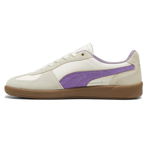 PUMA Womens Palermo X Sc Lace Up Sneakers Shoes Casual - Off White, Purple - Size 8 M3