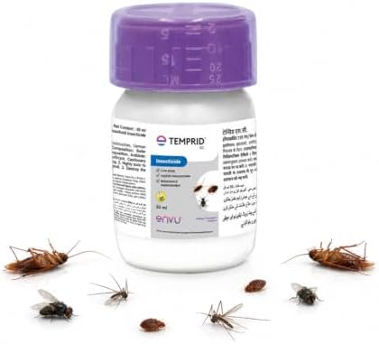 Temprid SC for Cockroach, Mosquitoes, House Flies & Bed Bug Control | No Smell | Mix Only with Water |General Pest Control Liquid | 50ml