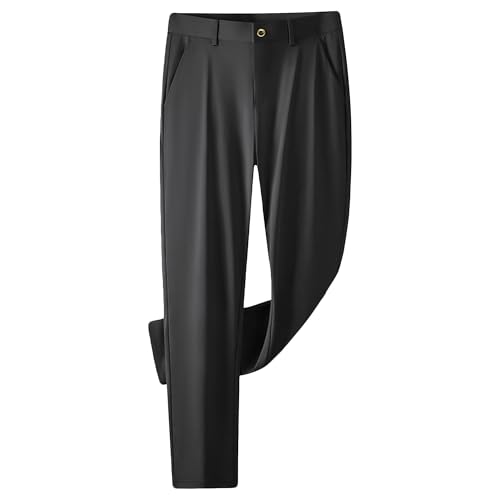 Pantalon d'affaires homme infroissable et confortable devant plat