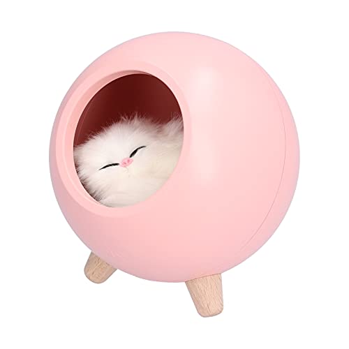 Veilleuse bébé chat mignon en boule : le cadeau idéal pour décoration chambre de filles USB