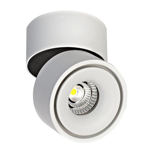 Plafonnier LED Brumberg en blanc structuré pour architecture intérieure moderne